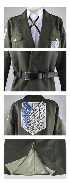 Attack on Titan AOT Final Season 4 Levi Ackerman Costume Uniform Shingeki No Kyojin Costume Set