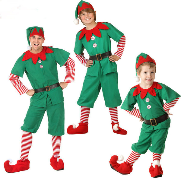 2022  New Christmas Elf Costume Family Matching Elf Costume