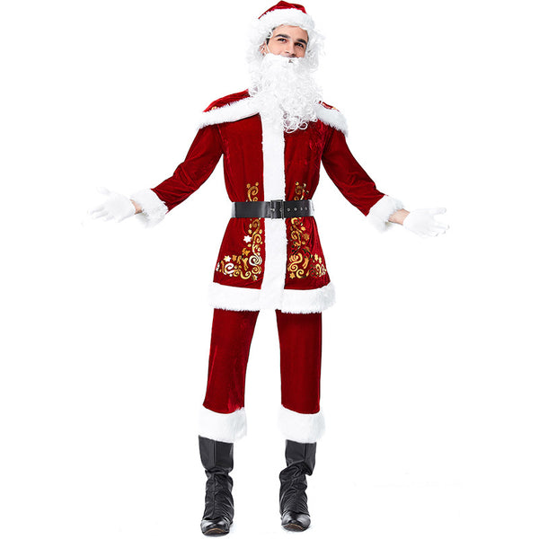 2022 New Santa Suit Santa Claus Costume Outfit Adults' Men's Christmas Costume