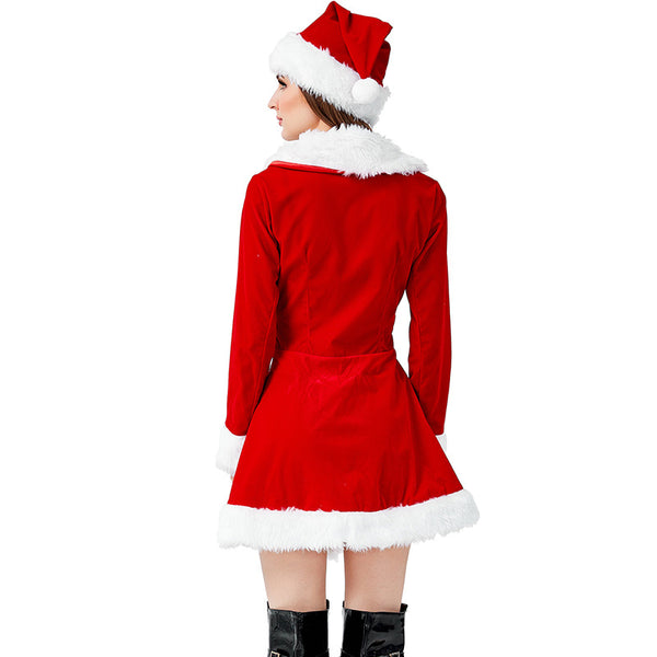 2022 New Women Sexy Christmas Party Santa Costume Dress
