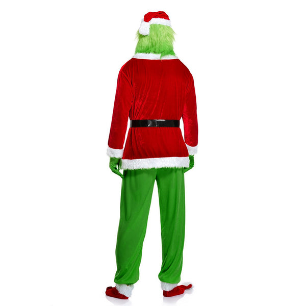 2020 Christmas The Grinch Costume Full Set