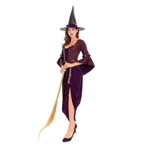 Classic Purple Witch Cosplay Costume Halloween/Stage Performance Party