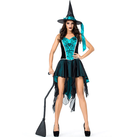 Dovetail Mesh Embroidery Strap Witch Costume Halloween/Stage Performance/Party