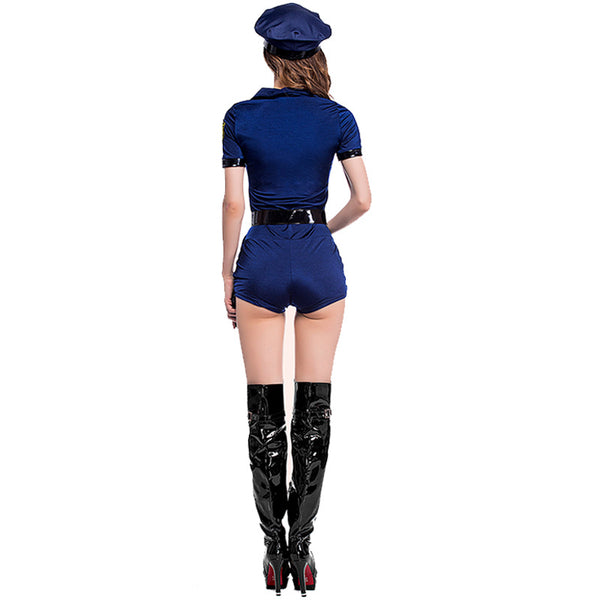 Police Women Cop Costume Blue