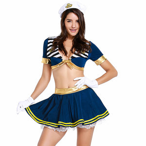 Blue Sexy Navy Sailor Uniform Costume
