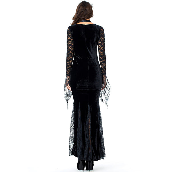 Adult Women Dark Mysterious Queen/Vampire Costume For Halloween/Stage Performance/Party