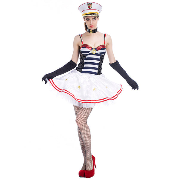 Tube Top Sexy Navy Sailor Costume