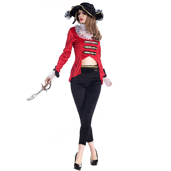 Adult Womens Sexy Regal Pirate Lady Costume Halloween / Stage Performance / Party