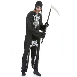 Adults Men Skeleton Halloween Cosplay Costume