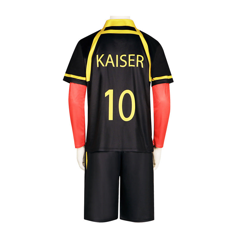 Anime Blue Lock Bastard Munchen Michael Kaiser Cosplay Costume With Wi