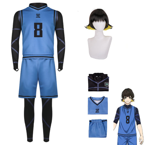 Anime Blue Lock Team Z Meguru Bachira Cosplay Costume Jersey Outfit Costume