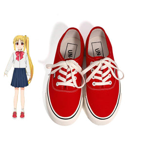 Anime Bocchi the Rock! Nijika Ijichi Cosplay Shoes Red Canvas Shoes Costume Accessories