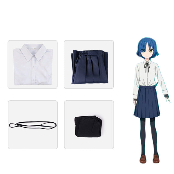 Anime Bocchi the Rock! Ryo Yamada Whole Set Costume and Wigs Shoes Halloween Cosplay Outfit