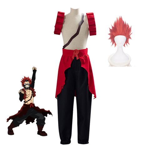 Anime Boku No Hero / My Hero Academia Eijiro Kirishima Fighting Outfit Costume Halloween Carnival Cosplay Costume