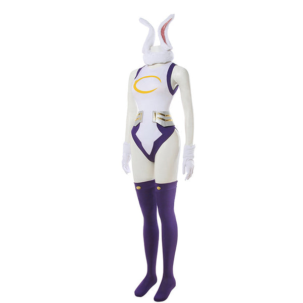 Anime Boku No Hero / My Hero Academia Rabbit Hero: Mirko Rumi Usagiyama Jumpsuit Costume Full Set Cosplay Outfit