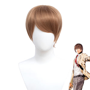 Anime Death Note Light Yagami Cosplay Wigs Brown Short Wigs