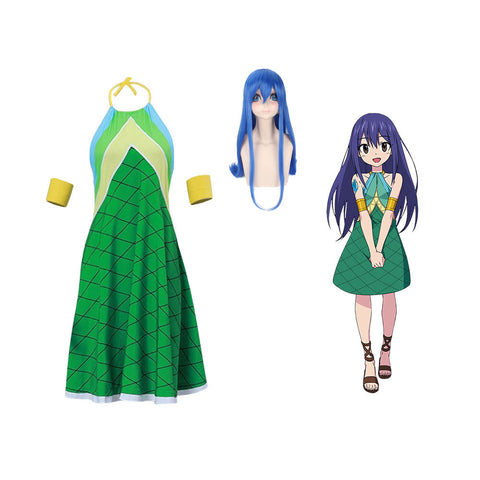Anime Fairy Tail Wendy Marvell Cosplay Dress Halloween Cosplay Costume