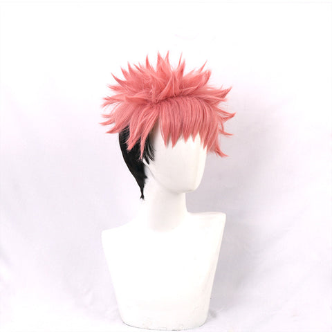 Yuji Itadori Cosplay Wigs Short Pink Wigs