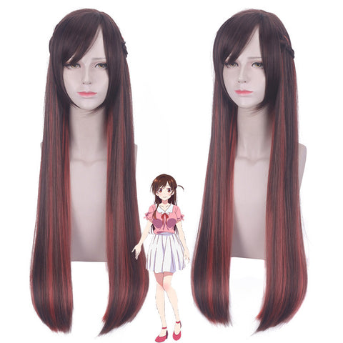 Anime Kanojo, Okarishimasu/ Rent-A-Girlfriend Chizuru Mizuhara Cosplay Wigs