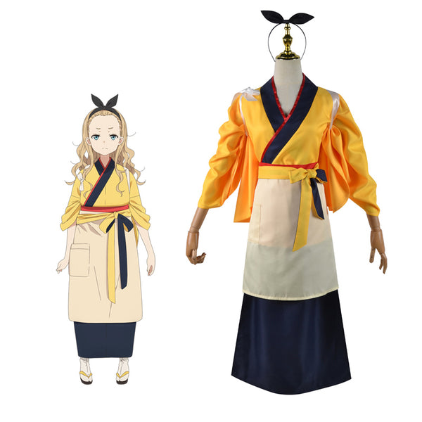 Anime Lycoris Recoil Chisato Nishikigi Takina Inoue Kimono Costume Dress Halloween Costume
