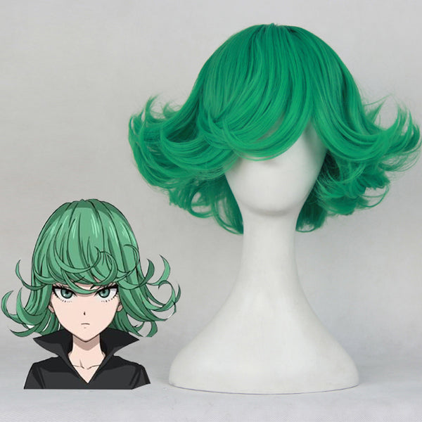 AnimeOne Punch Man Tatsumaki Tornado of Terror Cosplay Costume With Wigs Set Halloween Cosplay Outfit