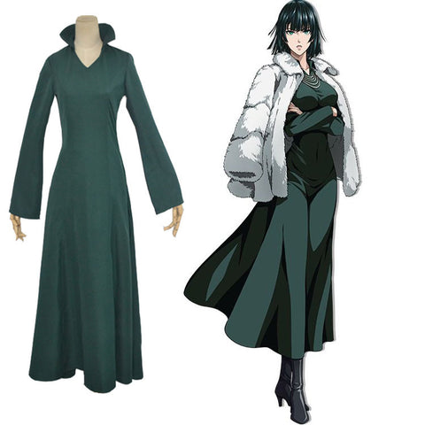 Anime One Punch Man Fubuki Blizzard of Hell Dress Cosplay Costume Carnival Cosplay Costume