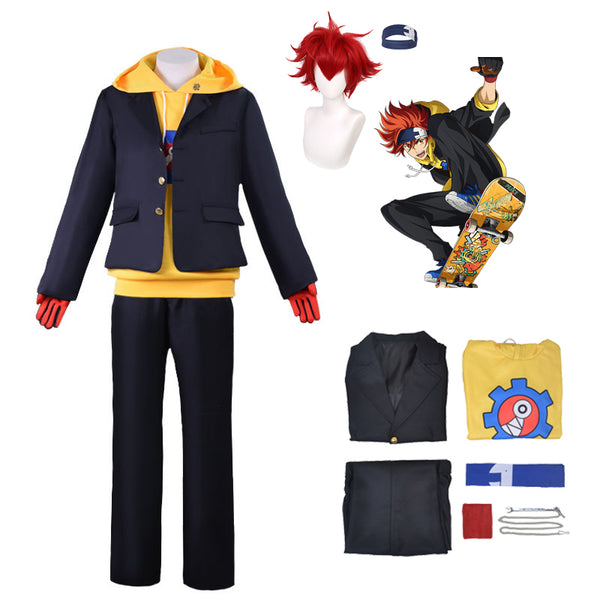 Anime SK8 the Infinity Kyan Reki Cosplay Costumes With Wigs Full Set Halloween Carnival Cosplay Costume