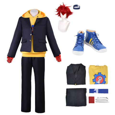 Anime SK8 the Infinity Kyan Reki Cosplay Costumes +Wigs+Shoes Whole Set Cosplay Costume