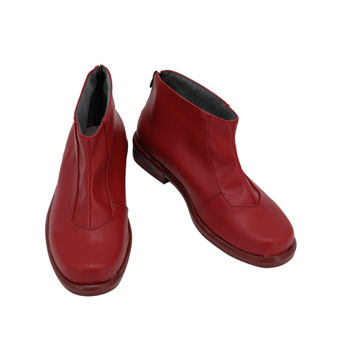 Fox's Sin of Greed Ban Cosplay Shoes Red PU Leather Costume Shoes