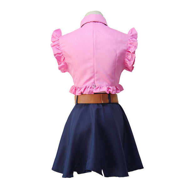 The Seven Deadly Sins 16 years Elizabeth Liones Cosplay Costume Uniform Crop Top and Skirt Suit for Girls Women