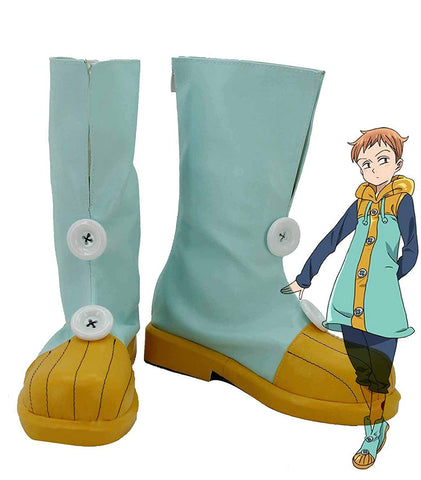 The Seven Deadly Sins Grizzly's Sin of Sloth Harlequin King Cosplay Boots