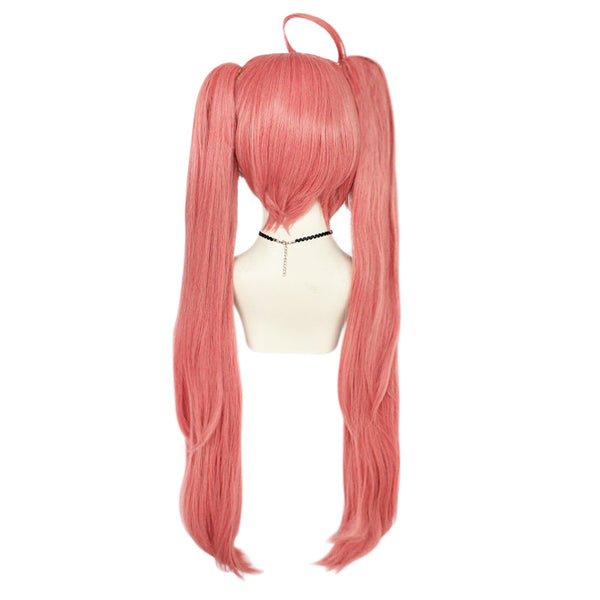 Anime That Time I Got Reincarnated As A Slime Milim Nava Cosplay Wigs Pink Two Ponytails