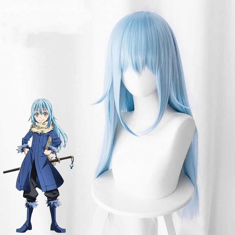 Anime That Time I Got Reincarnated as A Slime Rimuru Tempest Cosplay Wigs Blue Long Wigs