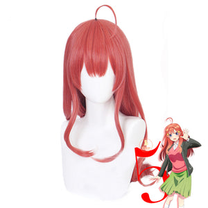 Anime The Quintessential Quintuplets Itsuki Nakano Cosplay Wigs Long Red Wigs