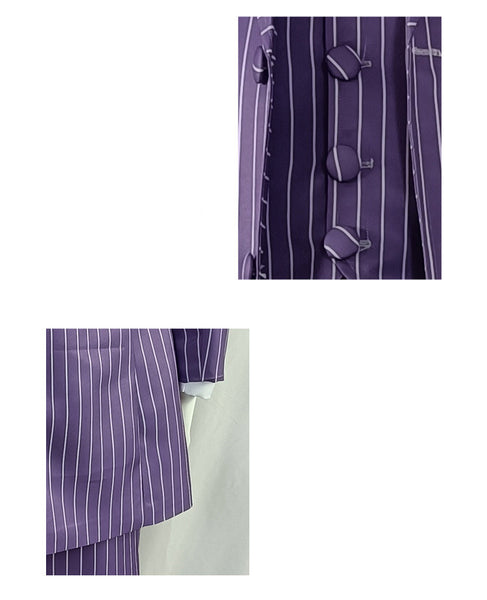 Anime Tokyo Revengers Haruchiyo Sanzu Cosplay Costume Purple Suit Halloween Costume
