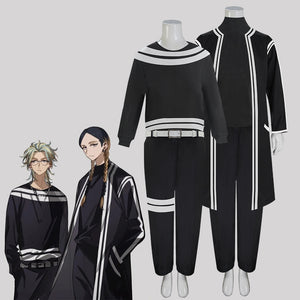 Anime Tokyo Revengers Ran Haitani Rindo Haitani Cosplay Costume Black Halloween Costume Suit