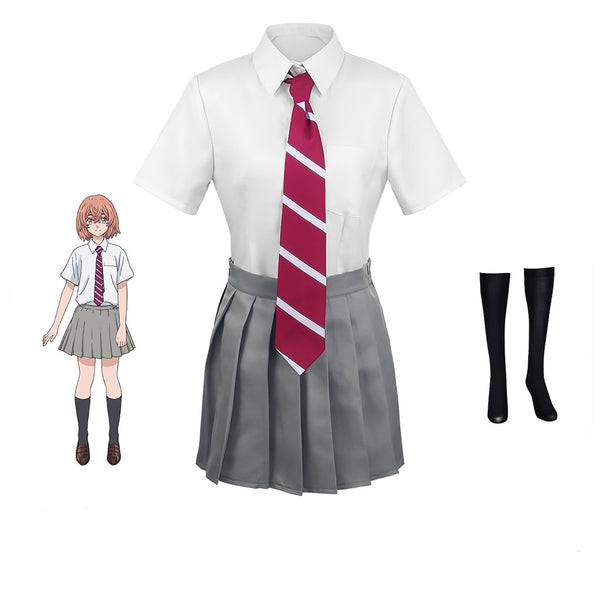 Anime Tokyo Revengers Tachibana Hinata Costume School Uniform Cosplay Suit Set With Socks