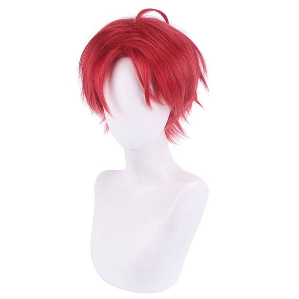 Anime Wonder Egg Priority Momoe Sawaki Cosplay Red Short Wigs