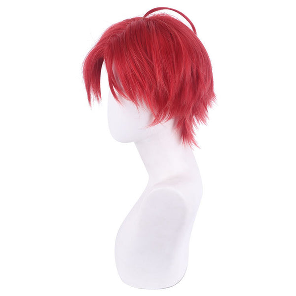 Anime Wonder Egg Priority Momoe Sawaki Cosplay Red Short Wigs