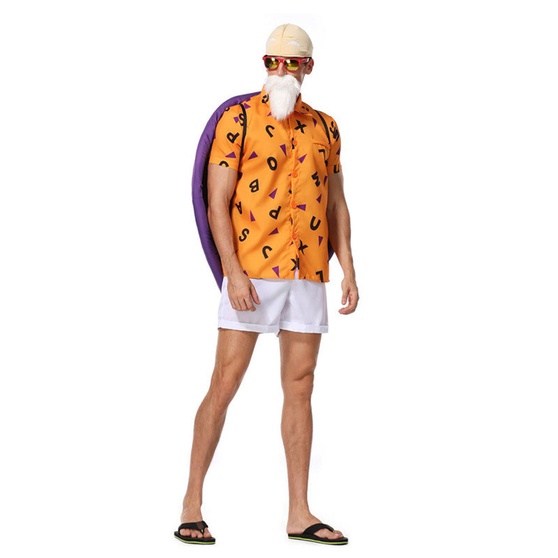 Master Roshi Turtle Shell Outfit Master Roshi Costume Turtle Hermit Cosplay Costume Outfit Full Set ...