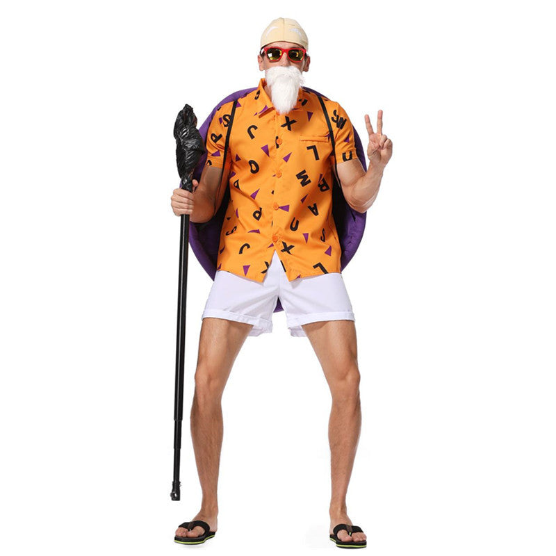 Master Roshi Costume Turtle Hermit Cosplay Costume Outfit Full Set ...