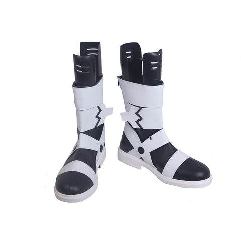 Anime Soul Eater Maka Albarn Cosplay Shoes/Boots Black and White
