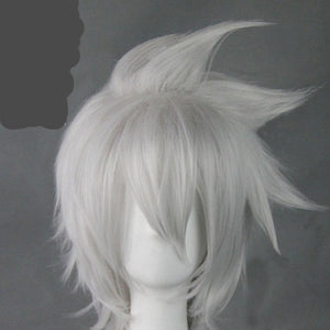 Anime Soul Eater Soul Evans Cosplay Short Silver White Wigs