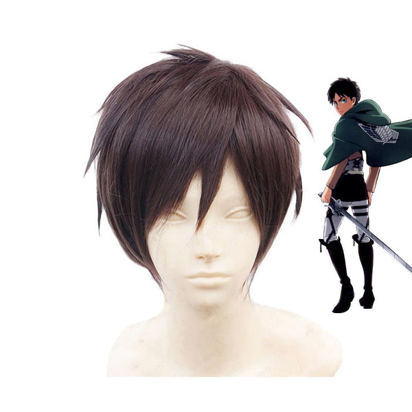 Attack On Titan Shingeki no Kyojin Eren Jaeger Whole Set Costume Costume Uniform With Wigs and Boots