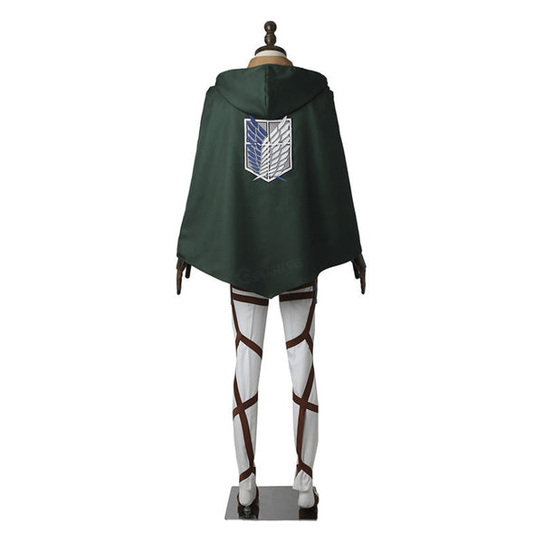 Attack On Titan Shingeki no Kyojin Eren Jaeger Whole Set Costume Costume Uniform With Wigs and Boots