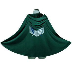 Attack On Titan Survey Corps Green Cloak Cape Uniform Cosplay Costume Unisex
