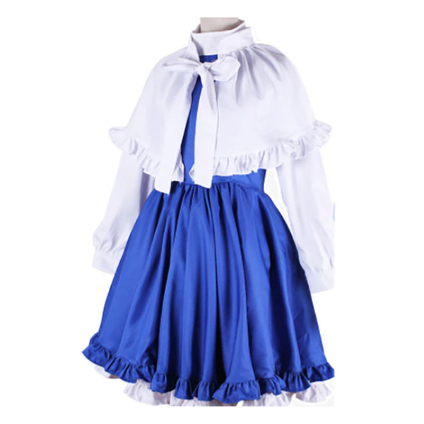 Cardcaptor Sakura: Clear Card Tomoyo Daidouji Cosplay Costume Blue Lolita Dress With Hat