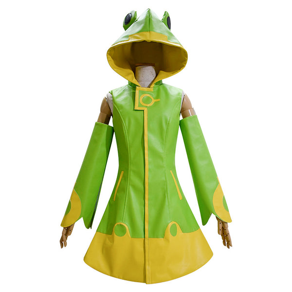 Cardcaptor Sakura Clear Card Kinomoto Sakura Cosplay Costume Froggy Raincoat  Cosplay Outfit