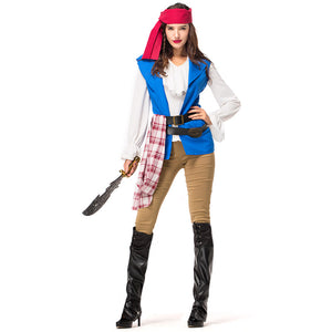 Couples Matching Pirate Cosplay Costume Halloween/Stage Performance/Party