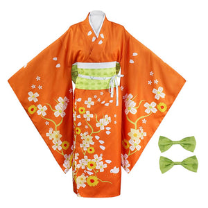 Danganronpa 2: Goodbye Despair Hiyoko Saionji Costume Kimono Halloween Carnival Cosplay